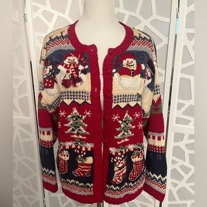 Ugly Sweater and Earrings Combo